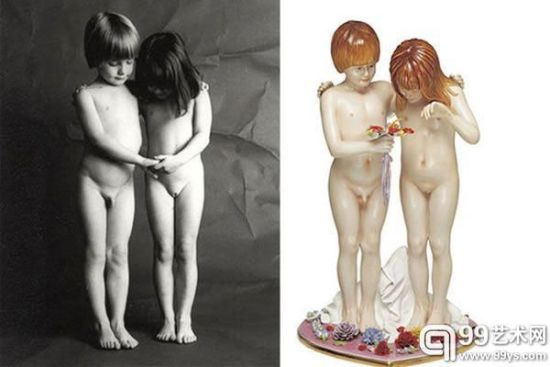 摄影师让·弗朗索瓦·博雷作品V.S。杰夫·昆斯雕塑作品《裸体》