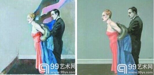 和田义彦作品(左)ALBERTO SUGHI作品(右)