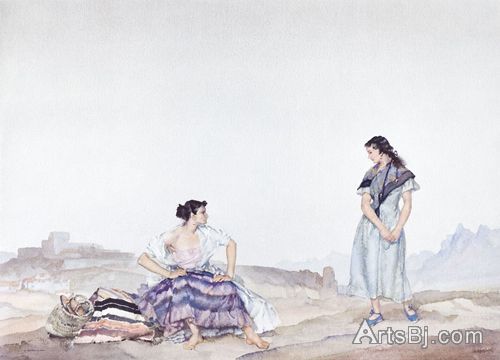 弗林特爵士的水彩人体