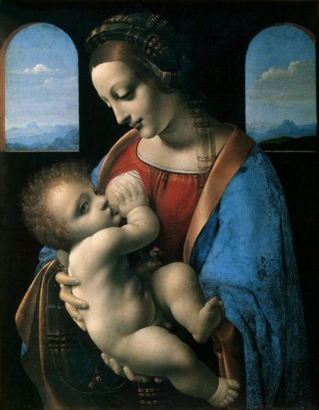 达·芬奇作品《圣母子》(1490)