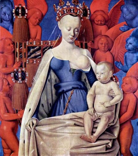让·富盖作品《圣母子》(1450)