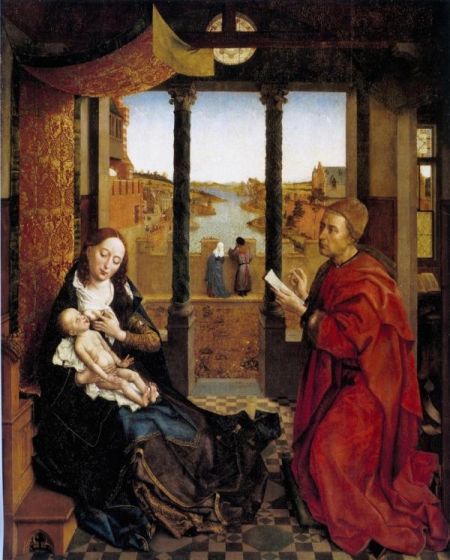 罗吉尔·凡·德尔·维登作品《圣卢克写生》(1435-1440)