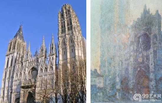 莫奈《鲁昂大教堂》