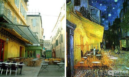 梵高 夜间咖啡馆