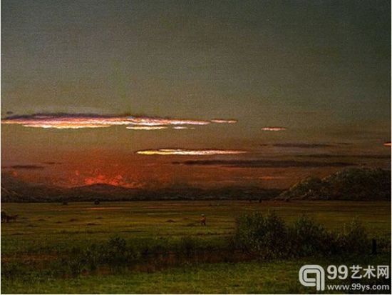 马丁·约翰逊·赫德作品《新泽西盐沼》（New Jersey Salt Marsh）