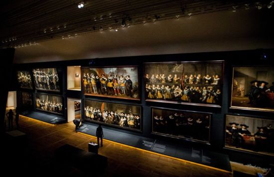 黄金时代的群像油画在荷兰展出