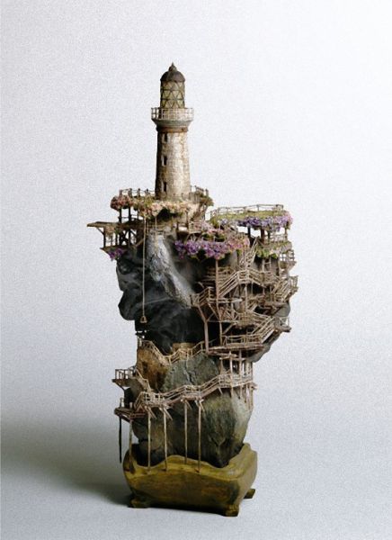 新潮流！日艺术家打造庞大华丽城堡盆栽