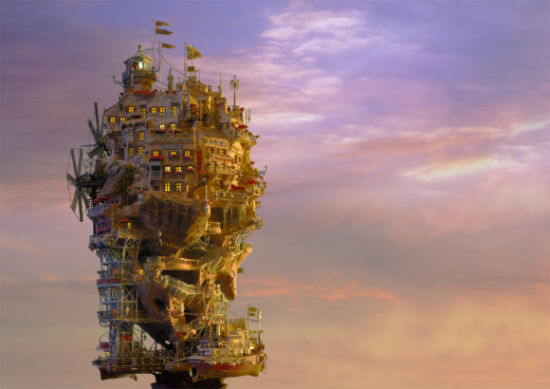 新潮流！日艺术家打造庞大华丽城堡盆栽