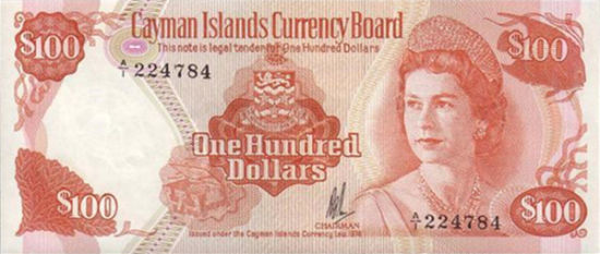 34岁，英女王的肖像出现在开曼群岛钞票上。 