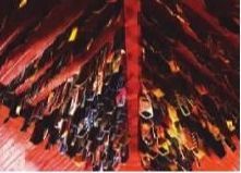 斯洛伐克乡村用客人领带组成的室内景观太现代了！