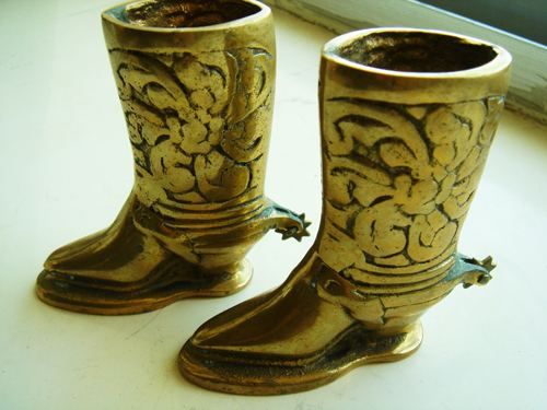 西洋风格铜靴，作者购于日本