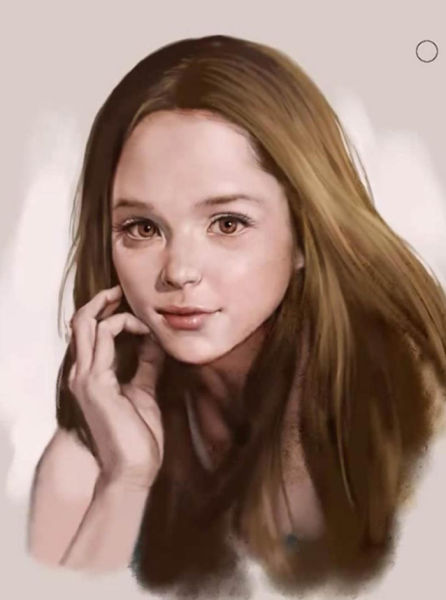 韩国艺术家电脑绘制女孩生命全程（网页截图）