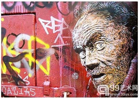 伊斯坦布尔室外的壁画