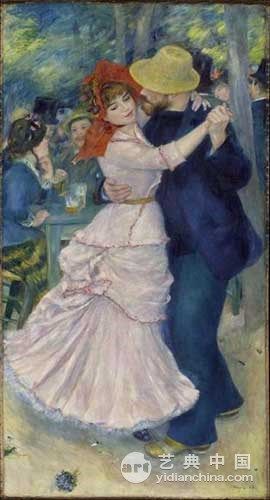  波士顿美术馆重要馆藏之一，雷诺阿1883年作品《布吉佛之舞》（图源自网络）
