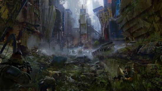 法艺术家绘2084年都市图挑战人类愿景 似末日大片