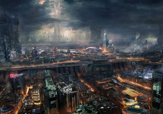 法艺术家绘2084年都市图挑战人类愿景 似末日大片