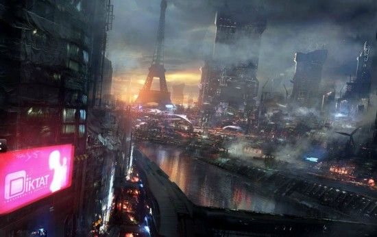 法艺术家绘2084年都市图挑战人类愿景 似末日大片