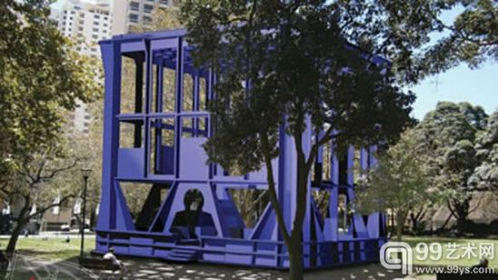 由埃及裔澳大利亚艺术家哈尼·阿玛涅斯（Hany Armanious）设计的13.7米高，计划将在悉尼的贝尔莫公园落成的奶箱凉亭。