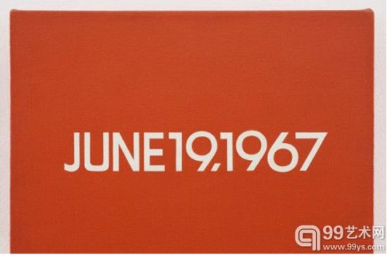 河原温 《日期绘画》系列 1967年