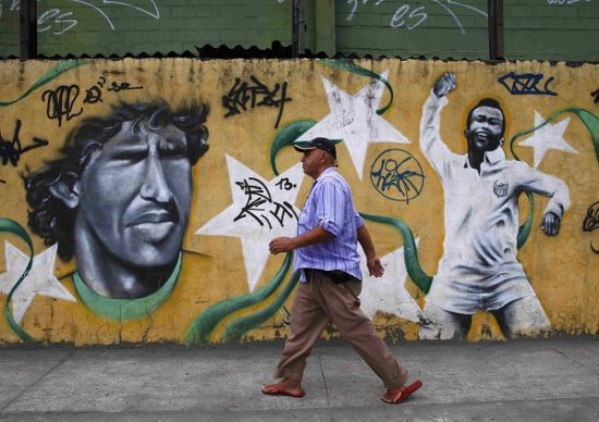 世界杯期间巴西街头涂鸦