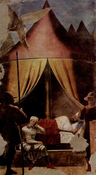 皮耶罗·弗朗切斯卡(Piero della Francesca)作品《君士坦丁之梦》(The Dream of Constantine)(1452-66)