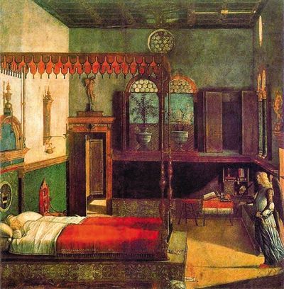维托雷·卡尔帕乔《圣乌尔苏拉的梦》(1495年)