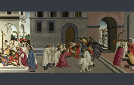 Sandro Botticelli, ‘Three Miracles of Saint Zenobius’, about 1500