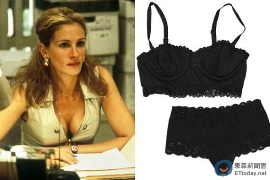 朱莉娅-罗伯茨14年前穿过的内衣，拍卖已卖破1万元。