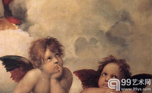 拉斐尔《西斯廷圣母像》细节