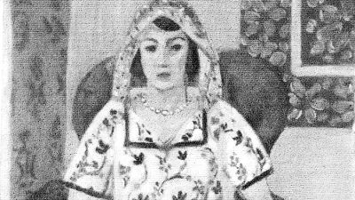 图为名画“坐着的妇女”，由法国著名画家亨利·马蒂斯于1924年创作。这是古尔利特收藏的1200多幅名画中的一幅，此画将于近日归还原主。