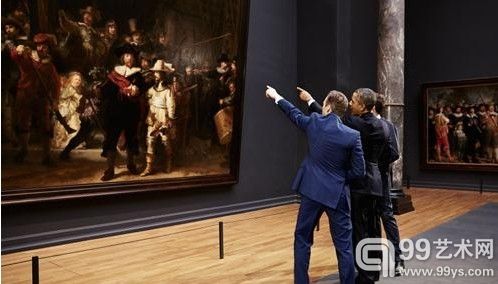奥巴马成首访阿姆斯特丹博物馆的美现任总统