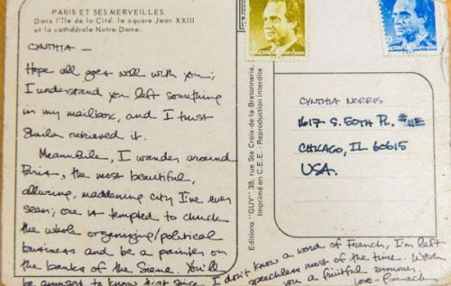 《纽约时报》发表的明信片复制品(资料图)