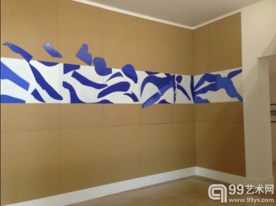 马蒂斯作品《The Swimming Pool》（1952）（局部）