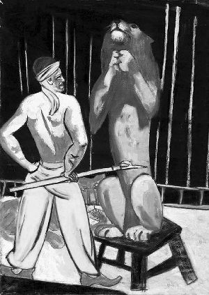 马克斯·贝克曼的《驯狮者》