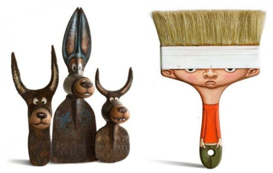 日常生活用品大变身：艺术家巧手绘画注入新生命