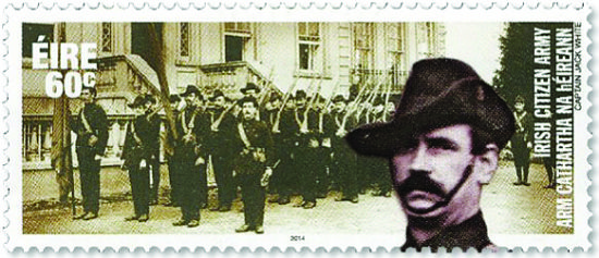 纪念爱尔兰公民军队(Irish Citizen Army，简称ICA)成立100周年邮票
