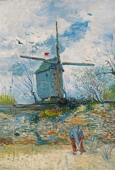 《煎饼磨坊》----文森特•凡•高，1887年，帆布油画