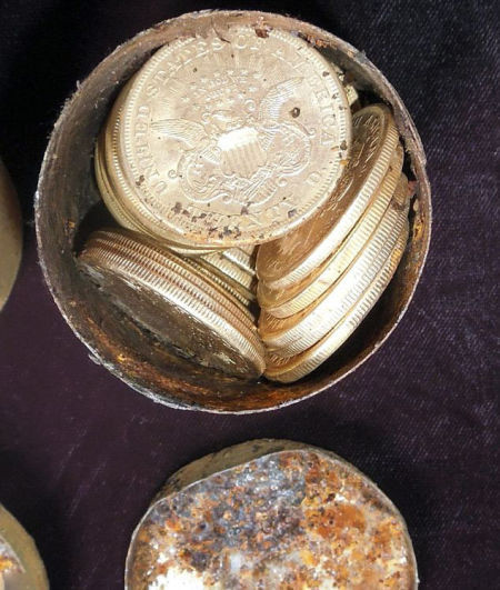 美国加州夫妇发现古金币：约值千万美元