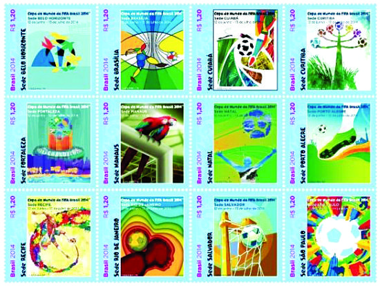 《巴西2014世界杯足球赛——举办城市》邮票