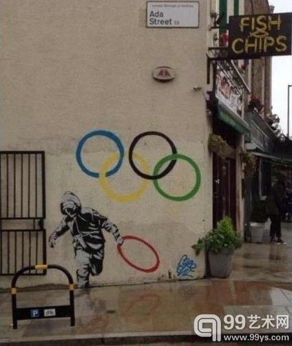 班克斯关于索契冬奥会的新作现身街头