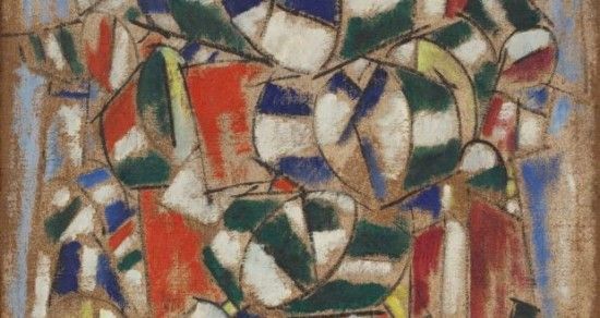 这幅画此前被认为是法国画家费尔南·莱热(Fernand Leger)的画作，但目前被证明是赝品。