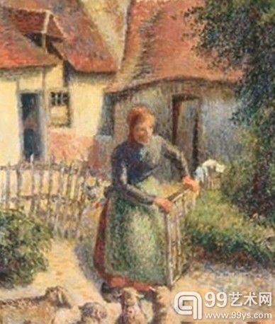 毕沙罗 赶羊的牧羊女 1886