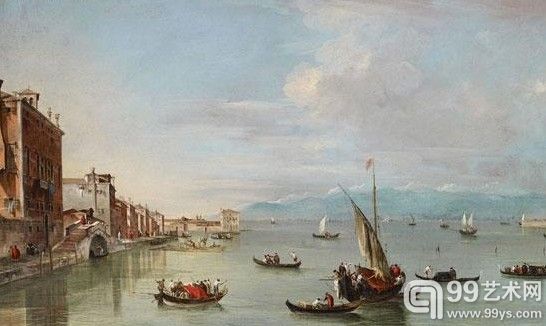 《Venice: the Fondamenta Nuove》，弗朗西斯科·瓜尔迪，1758