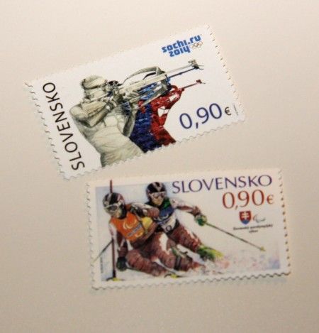 斯洛伐克推出索契冬奥纪念邮票