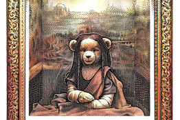 泰迪熊版的蒙娜丽莎