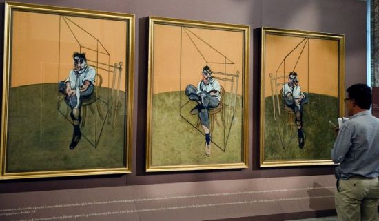 弗朗西斯·培根 《弗洛伊德肖像画习作》三联画