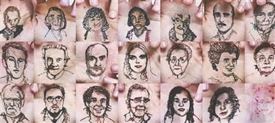 戴维创作的肖像作品