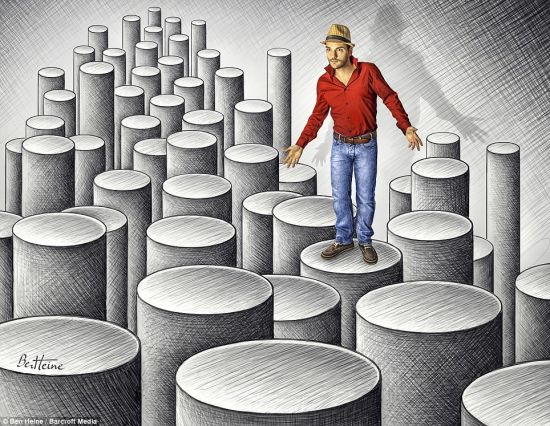 令人难以置信的3D铅笔画：艺术家闯入画中境