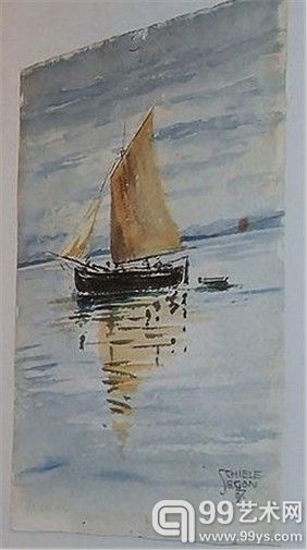 署名Egon Schiele的绘画作品