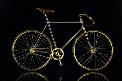 全球最贵自行车镀24K金，售价为6.7万英镑。 